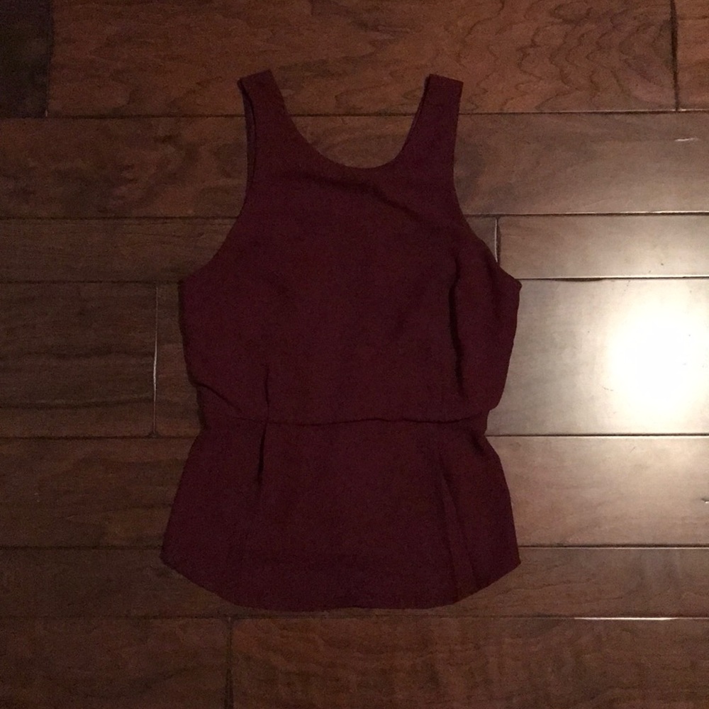 Peplum style top